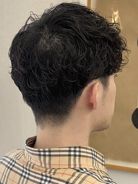 シベルバレー 横浜(sibell) シャドウパーマメンズメッシュメンズパーマ波巻きパーマ韓国ヘア