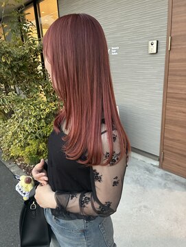 グッディ 倉敷中島店(GOOD-DAY) 植田まい＊レイヤーカット×ピンクベージュ