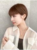 ハンサムショート/丸みショートボブ/20代30代40代50代/顔周り