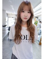 ネルケ 立川(nelke)&nbsp;韓国風くびれレイヤーミルクティーベージュ立川ロング