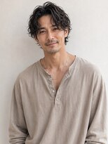 リリアーナ(LILIANA)&nbsp;池袋 センターパートパーマ 色気パーマ アップバング　イケオジ