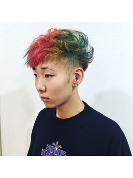 ヘアーデザイン ピニック(hair design P2C) ビビットカラー