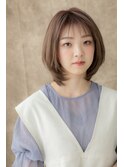 大人可愛いシースルー前髪くびれボブレイヤーZ上尾20代30代40代