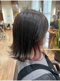【marl.】外はねボブ インナーピンク