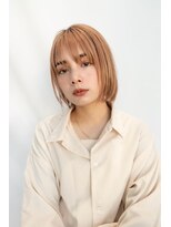 オースティン 登戸向ケ丘遊園(AUSTIN)&nbsp;大人かわいい前髪セシルカットココアブラウンフリンジウェーブ