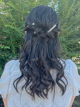 ヘア ショップキャリー ハーフアップ