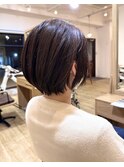 【sorriso hair桜山】大人可愛い☆小顔耳かけ丸みショートボブ