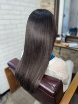 ハサミバイアトリエナガノ 千葉(8sami by atelier nagano)&nbsp;デザインカラー／レイヤーカット/ウエットヘア/オリーブベージュ