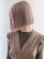 メロウ 神戸三宮(mellow)&nbsp;前下がりボブ / ミルクティーグレージュ 【 神戸 / 三宮 】