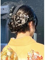 黄ぐまくん美容室 アップスタイル