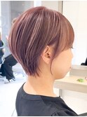 ハイライトカラーミルクティーベージュケアブリーチダブルカラー