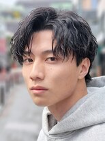 原宿センターパートツイストスパイラルパーマ強めシャドウパーマ
