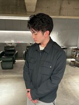 リール(rire)&nbsp;rireニュアンスパーマカルマパーマベリーショートダークアッシュ