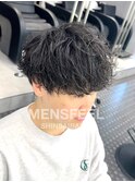 シャドウパーマゆるふわショコラブラウン