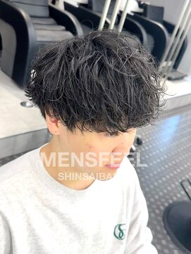 メンズフィール 心斎橋(MEN'S FEEL) シャドウパーマゆるふわショコラブラウン