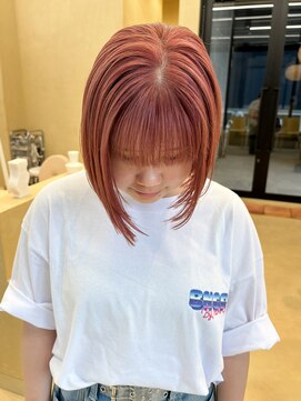 スニュウ(snuw) 似合わせカットボブ小顔カットグレージュミルクティ