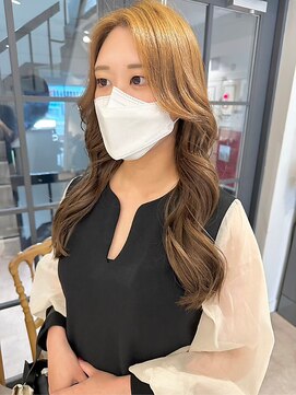 クレビア 名古屋(CreBiA) 全体レイヤーブリーチオレンジベージュ