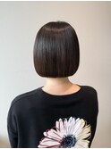 大人かわいい/丸みボブ/ミニボブ/小顔カット/艶髪/20代30代40代