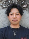 スパイラルパーマ/無造作パーマ/岡崎メンズパーマ