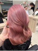 韓国ヘア髪質改善ブリーチペールピンク