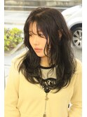 暗めグレージュレイヤーカット