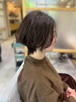 スピン ヘアー 烏丸店(Spin hair) 大人耳かけショートボブ