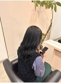 透明感暗めカラー