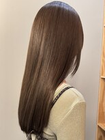 サンプラス(san+)&nbsp;オリーブベージュカラーロング透明感髪質改善/木梨健太