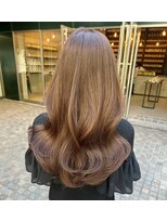 クム(kumu)&nbsp;レイヤー/前髪/顔周り/韓国/縮毛矯正/くびれ巻き/名古屋/栄