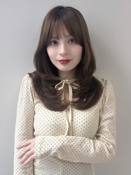 ソア 並木坂(Soa) 韓国ヘア/顔周りカット/レイヤーカット/ベージュ/ロング