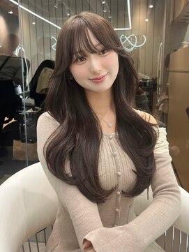 グロー オオミヤ アネックス 大宮(GLROW OMIYA ANNEX) 巻ける縮毛矯正 髪質改善 マロンベージュ ブリーチなし くびれ