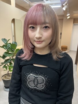 ムード(mood) ツートーン/ミルクティー×ピンク/レイヤー/デザインカラー