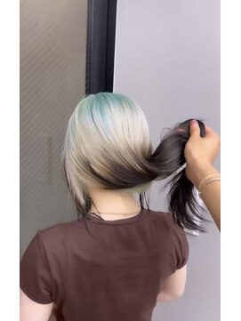 プロス(Pros) ルーツカラー　デザインカラー　水色カラー