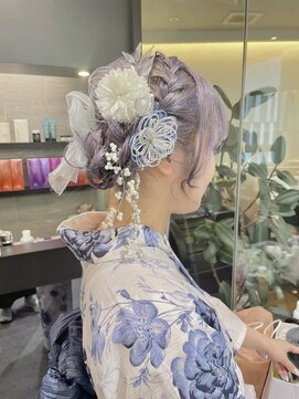 ケンジ 横浜(KENJE) 浴衣/ゆるふわヘア/シニヨン/花火大会/ヘアアレンジ