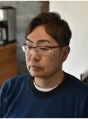 大人抜け感アップバング【メンズカット/倉敷/中島/美容院/理容】