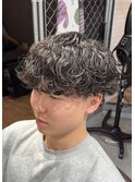 波巻きパーマ