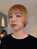 ナループロアポンテ(Nalu pu loa PONTE)&nbsp;ミニボブショートボブブリーチデザインカラー暖色デザイン