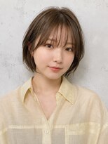 アローム(alom) 大人可愛い丸みショートボブ×顔周りレイヤー