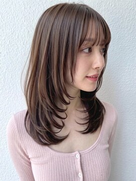 カバーヘア ブリス 北浦和(COVER HAIR bliss) 秋カラーブリーチなしハッシュカット×ブラウン小顔p北浦和