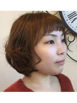 ヘアージン 野々市(hair Jin) ショートバングボブ