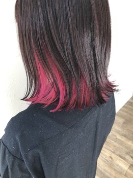 リコリス(licoris) インナーカラー ワインレッド