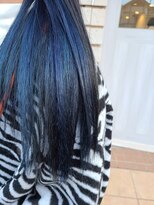 ヘアメイク カラフル(hair make colorful) インナーカラー×ベビーブル