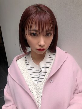 サーパス(Surpass) 【Surpass 立川】　ピンク切りっぱなしショート