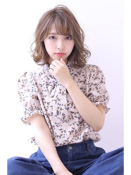 オーロ 宝塚店(ORO) 小顔ボブ抜け感オリーブアッシュフェザーバングボブルフグラボブ