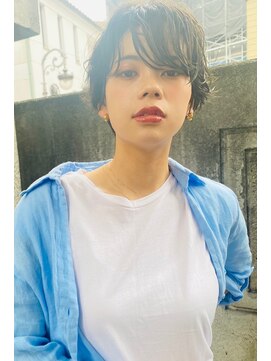 レニーバイエース(LANY by ACE) 【LANY 横浜】パーマショート×カーキブルー