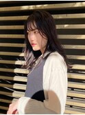 【熊谷 藍玲】シースルーバングと暗髪