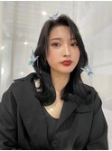 韓国風　クール×小顔レイヤーカット