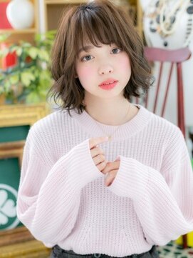 カバーヘア ブリス 志木南口駅前店(COVER HAIR bliss) 大人かわいいニュアンスカラーくせ毛風ボブa志木20代30代40代