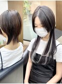 ハイライトMIX エクステ  ロングウルフ ブリーチなしデザイン☆