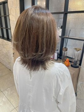 リベルテ(Liberte) 《Liberte》くびれボブ/ハイライト/ベージュ